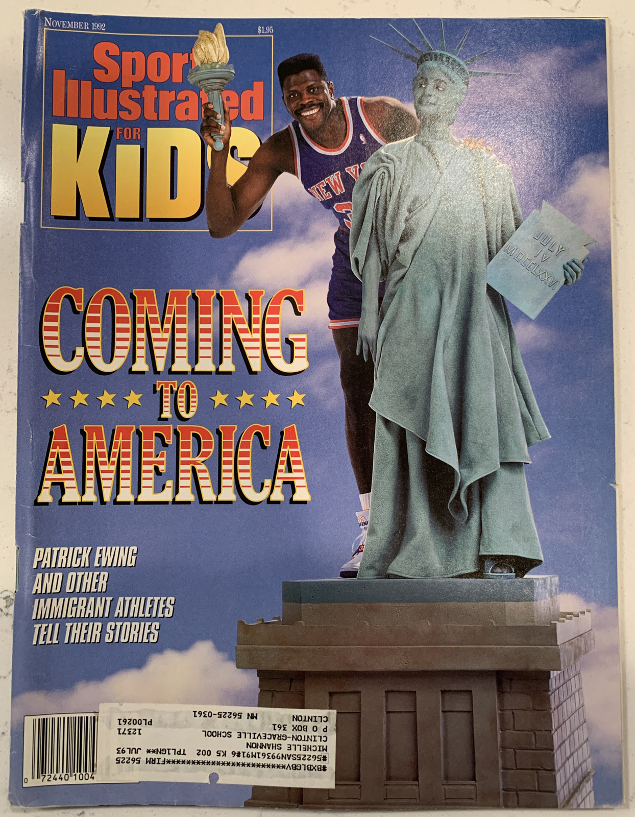 Sports Illustrated For Kids November 1992 Magazine Bruce Smith, Cards (B180)