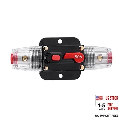 STETION Car Audio 50 Amp Resettable Fuse Circuit Breaker Car Protect for 50A