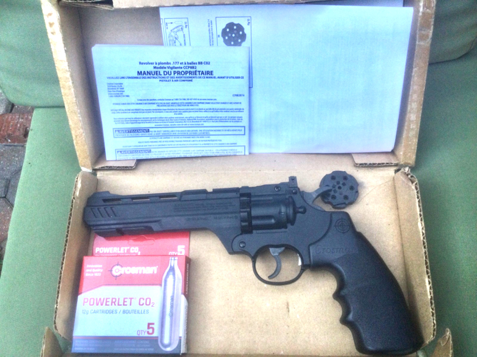 Sporting 177 Cal. Pellet Vagilante Instr. Original box