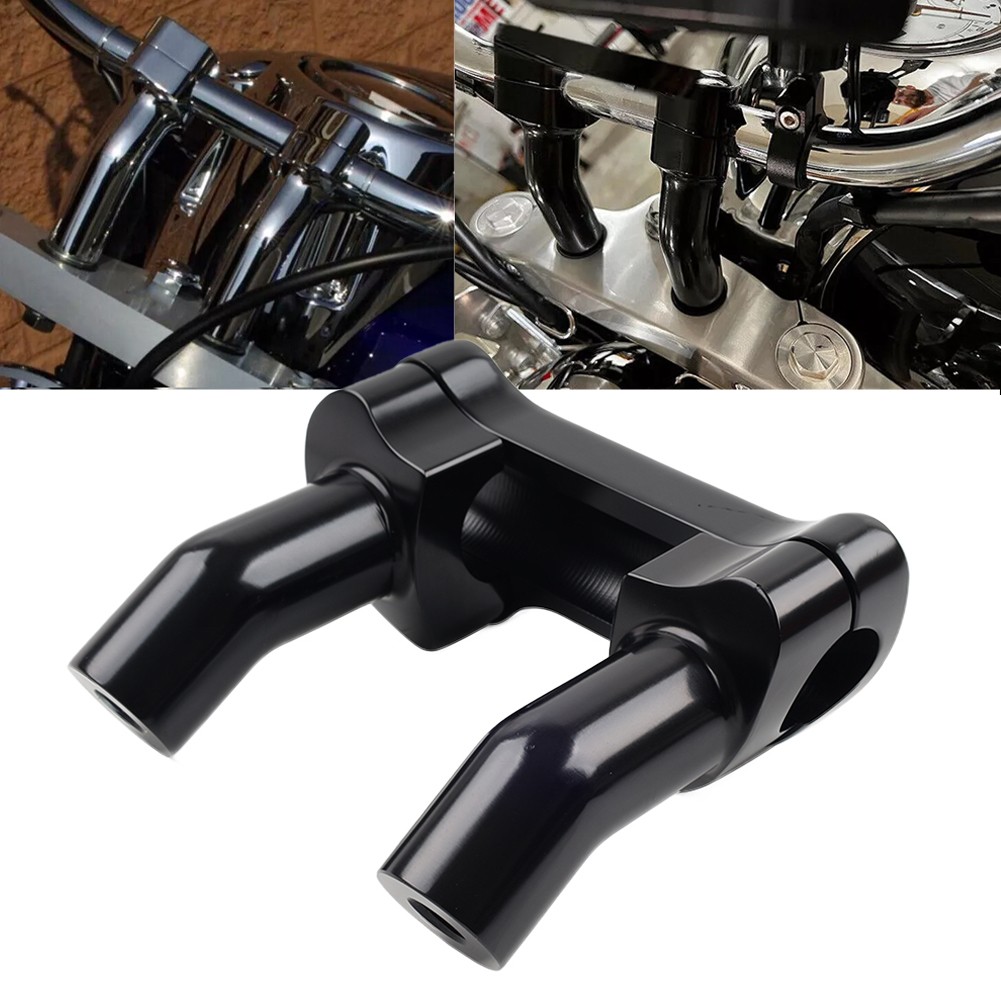 3.5" Handlebar Risers Clamp Top Cover For Harley Dyna Softail Sportster XL
