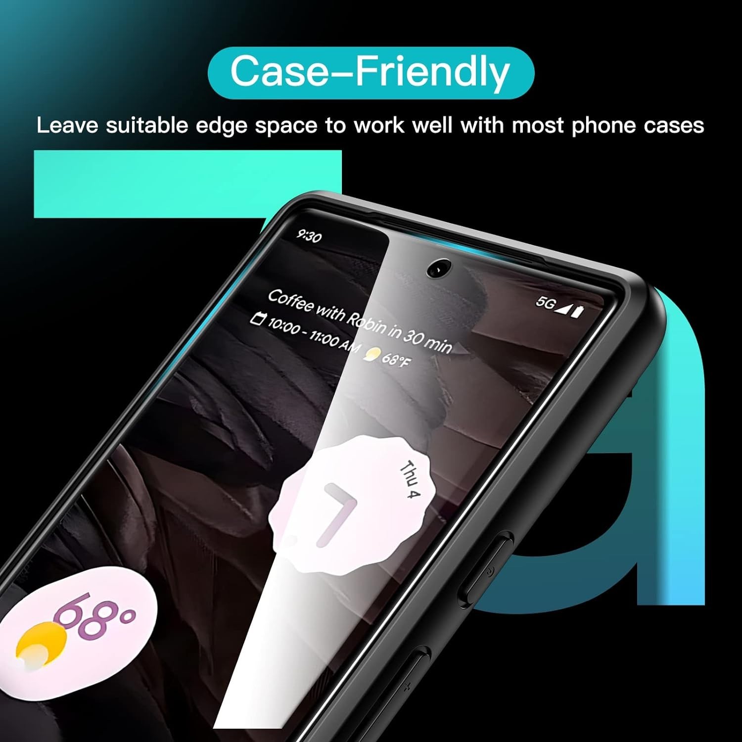 3-Pack Premium Tempered Glass Screen Protector 9H For Google Pixel 7 & 7 Pro