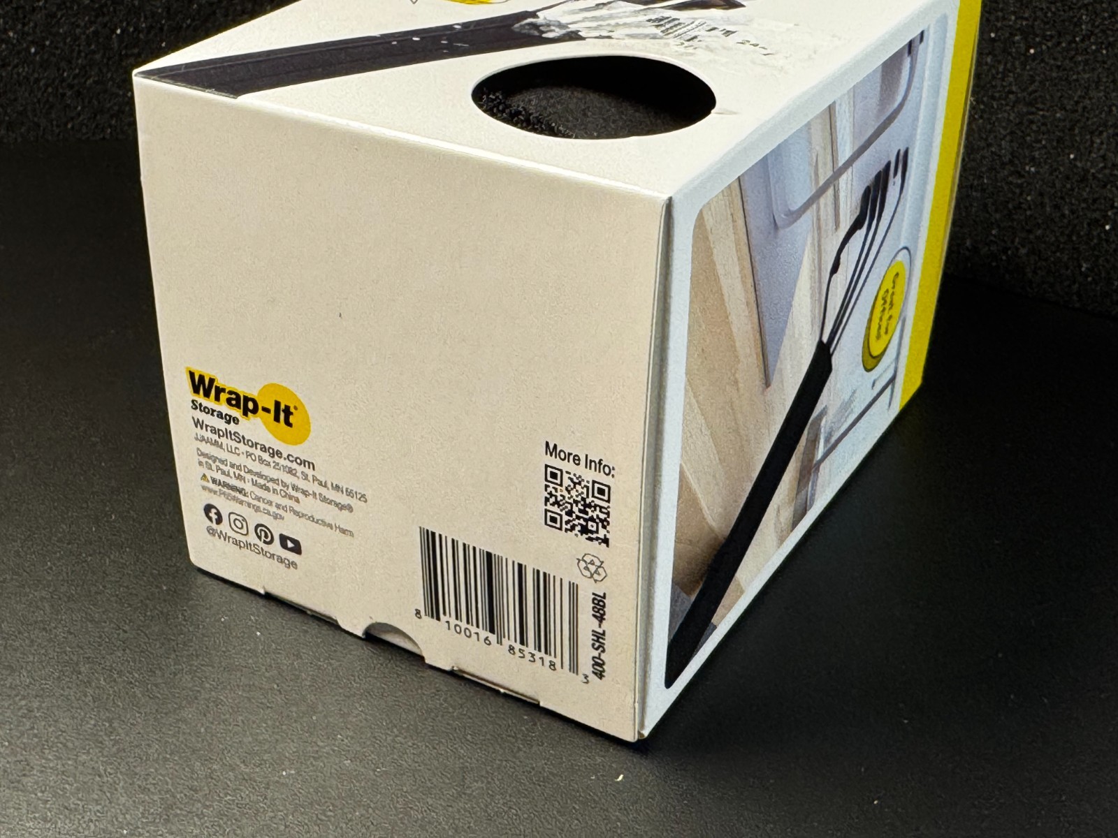 Wrap-It Cable Hook and Loop Sleeve - Black - 48" x 4.5" (Open-Box)
