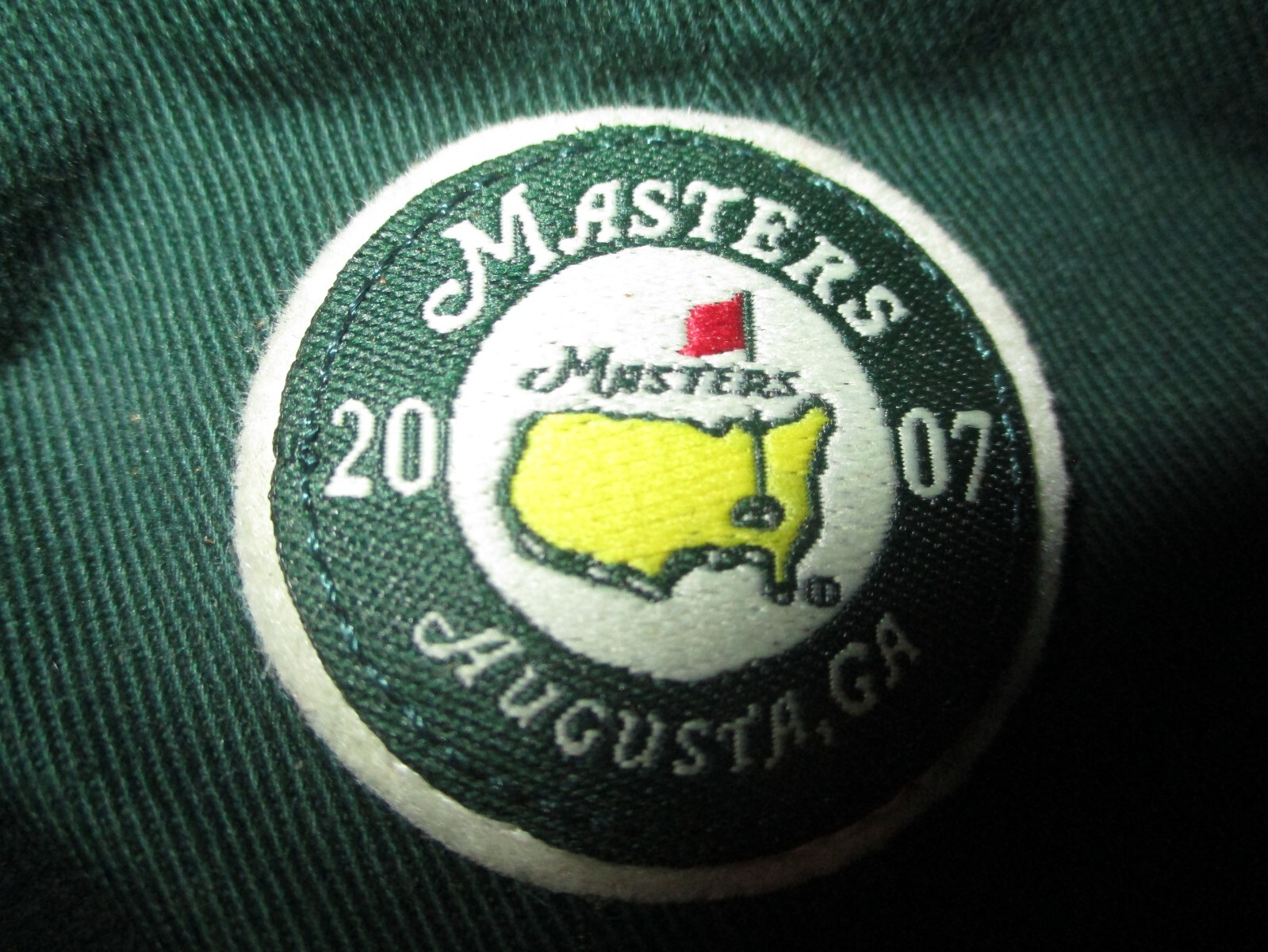 NWOT Green 2007 THE MASTERS TOURNAMENT Logo Adjustable Hat OSFA Zach Johnson