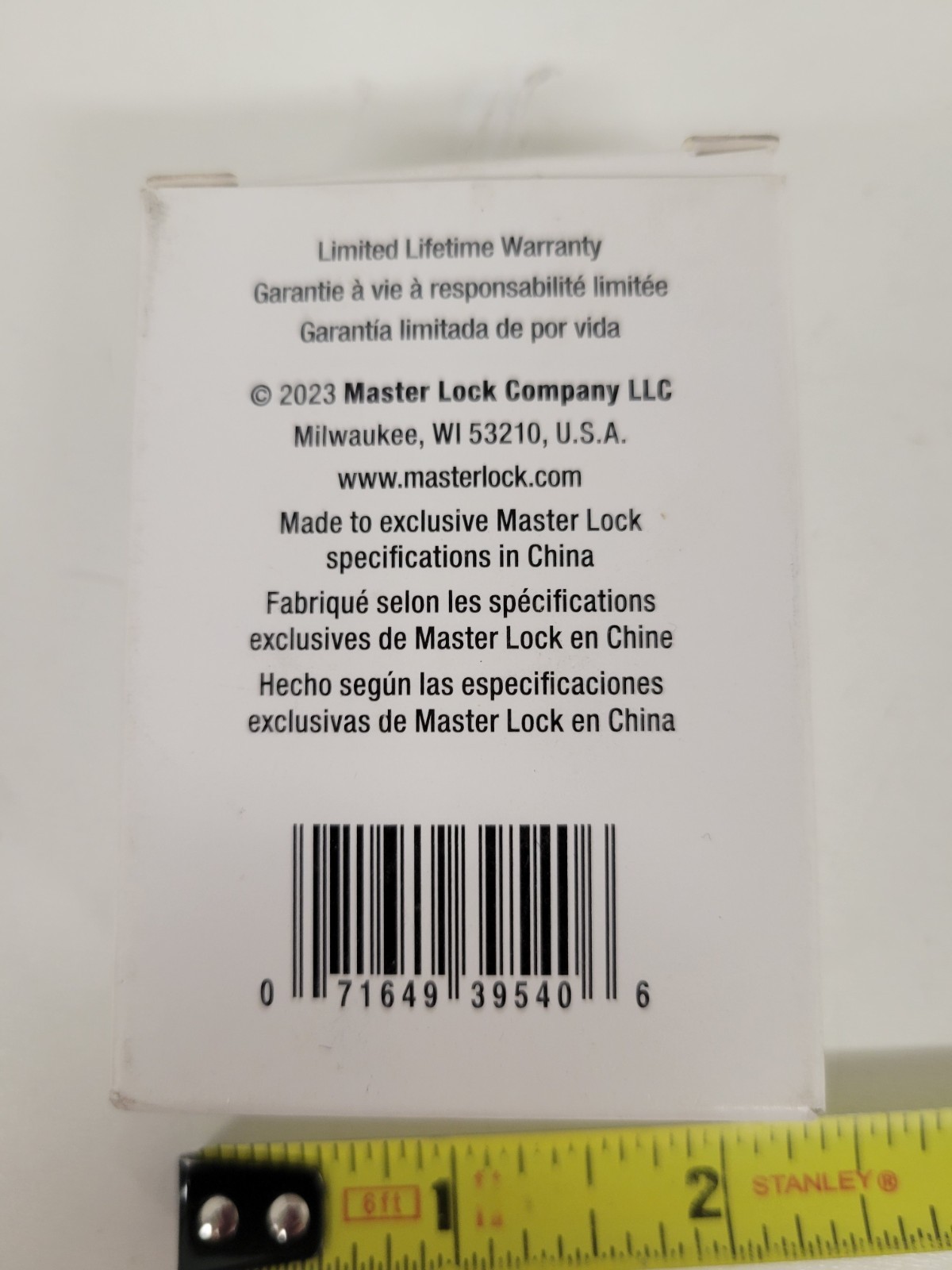 Master Lock 175 Resettable Combination Padlock 4-dial Combination Brass