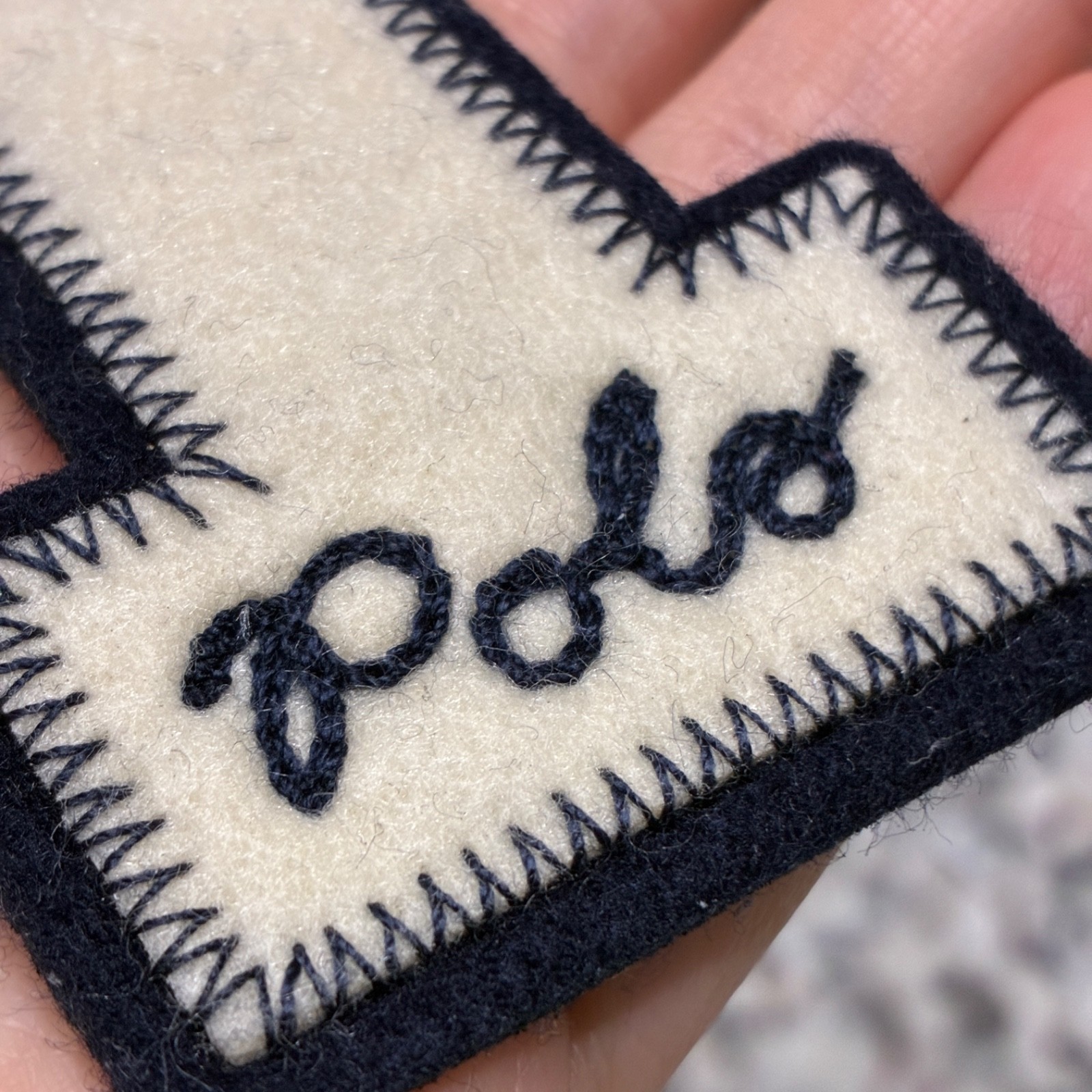 Rare Find! POLO Ralph Lauren Cloth Patch of Sew-On Varsity R