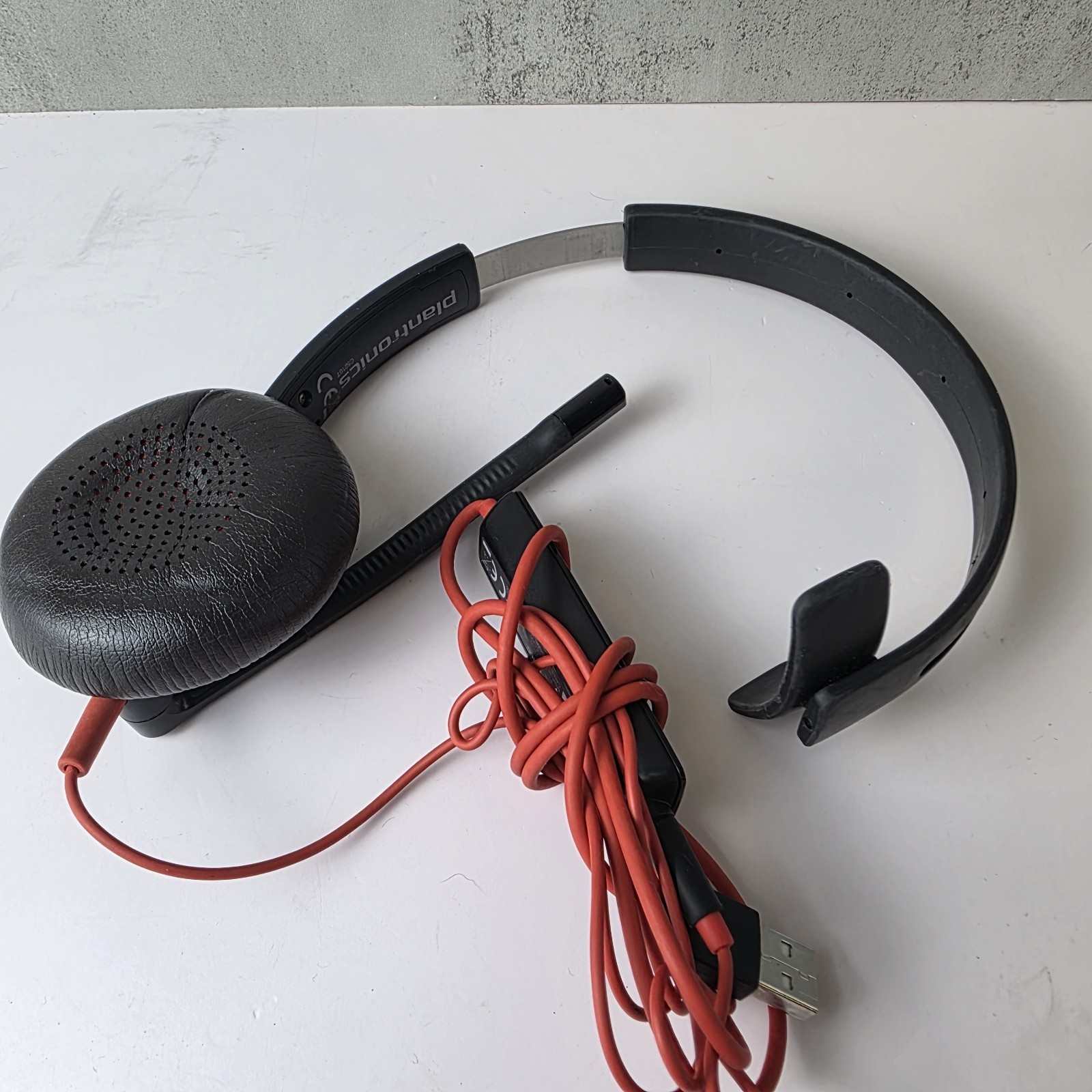 Plantronics Poly Blackwire C5210T 3.5mm Wired Headset Tested Works