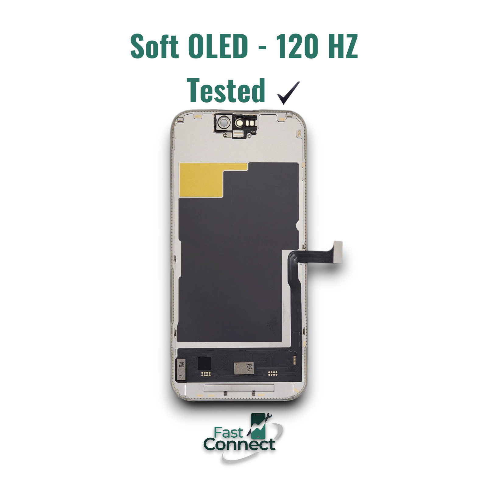 OLED For iPhone 15 Pro Screen Replacement FHD Display Touch Digitizer Soft OLED