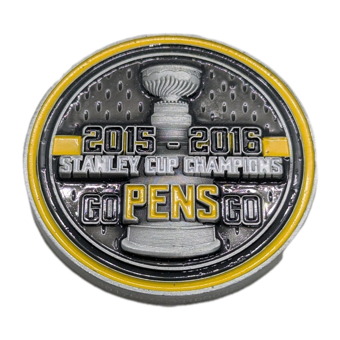 Pittsburgh Penguins 2015-2016 Stanley Cup Champions NHL Fan Collectible Coin