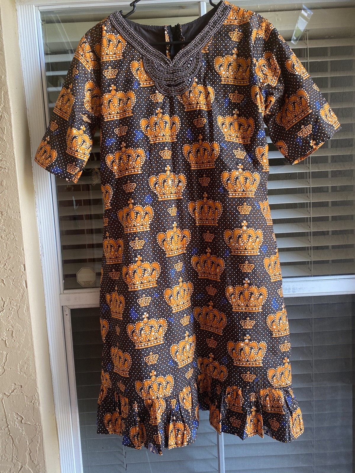 STYLISH ELEGANT NIGERIAN WAX ANKARA DRESS ( CULTURAL& ETHNIC CLOTHING AFRICA )