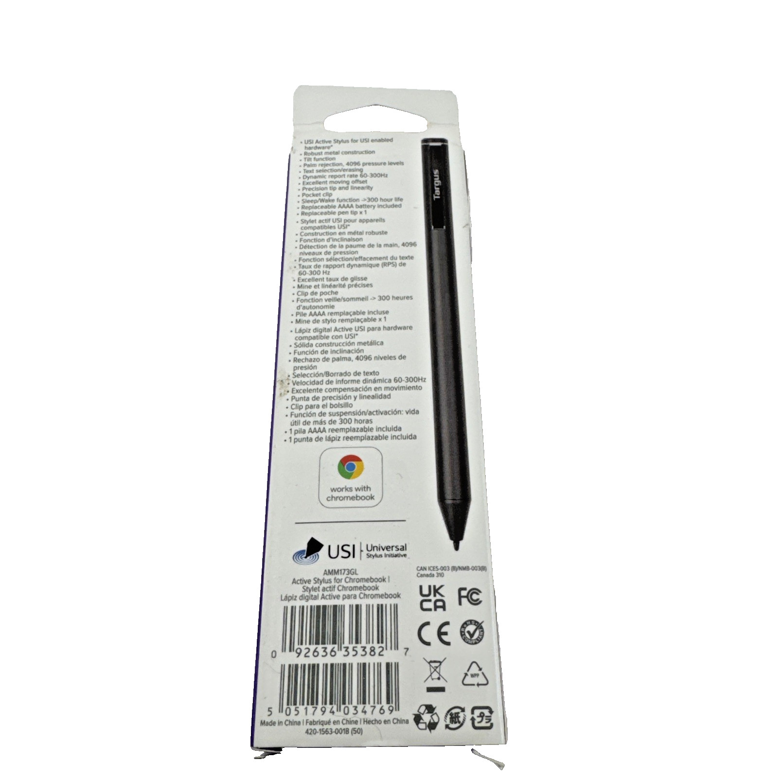 NEW? Targus Active Stylus Black Bluetooth Replaceable Stylus Tip #AMM173GL