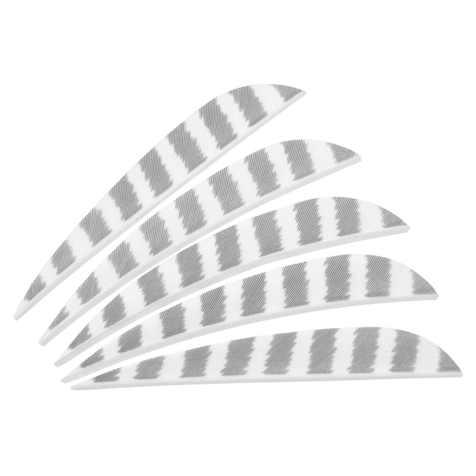 Arrows Vanes 10 Pack 4 Inch Arrow Feather Right Wing, White