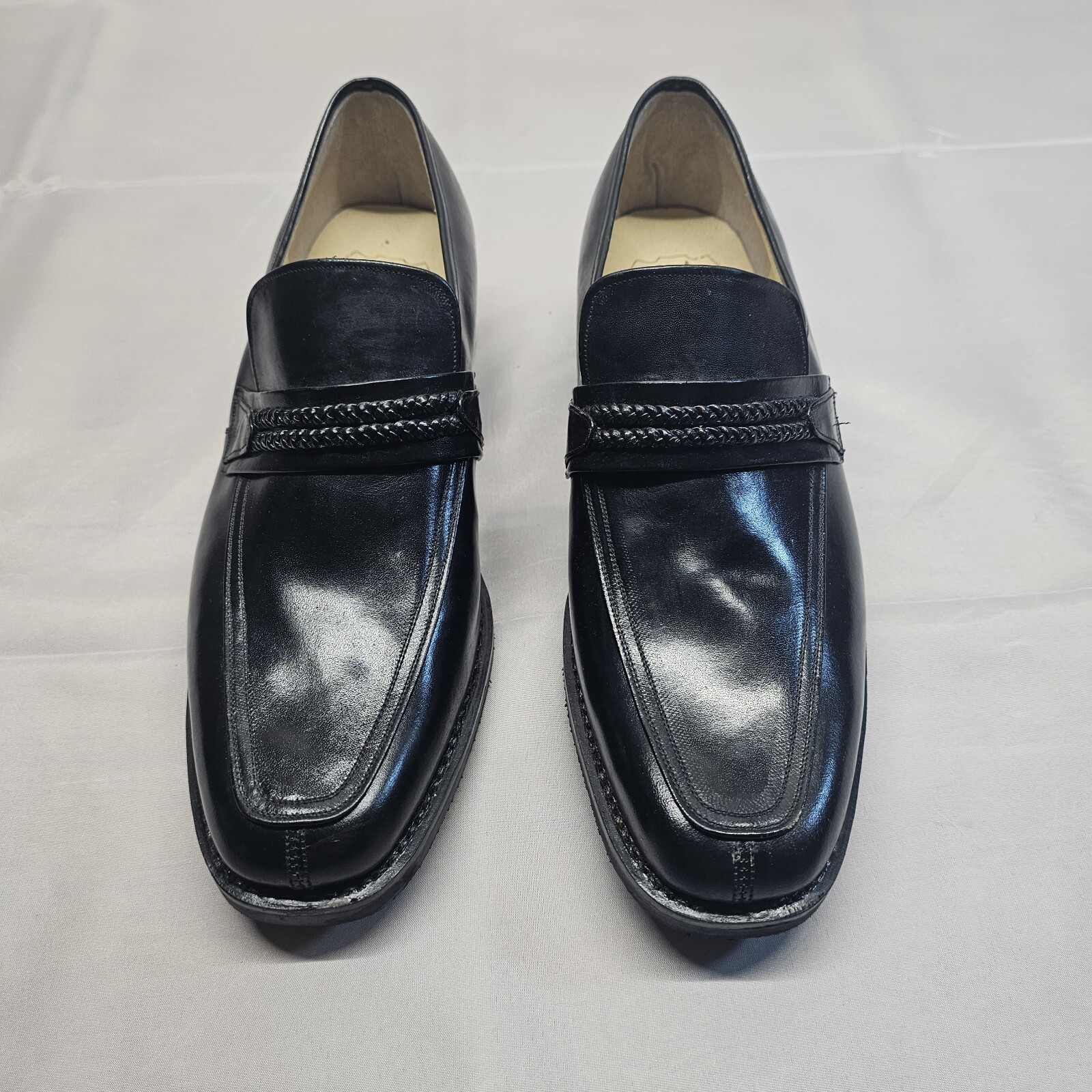 Japanese Mens Loafers Size 9.5 Black