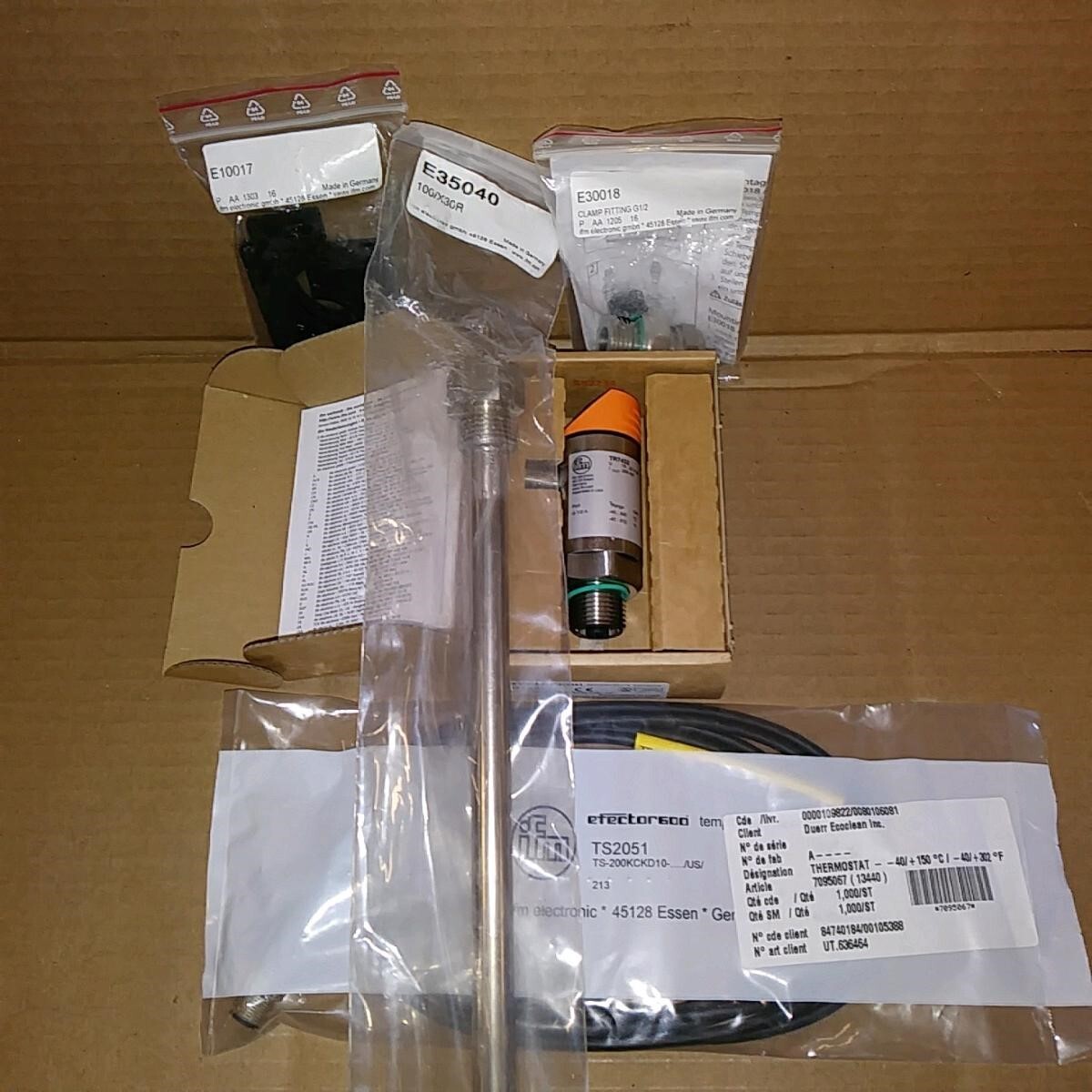 IFM TR7432 Temperature Sensor Kit E35040 Complete - New in Box
