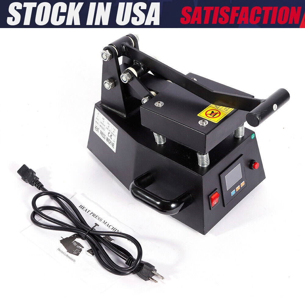 110V Digital Heat Press Machine DIY Press Single Heater small size material 600W