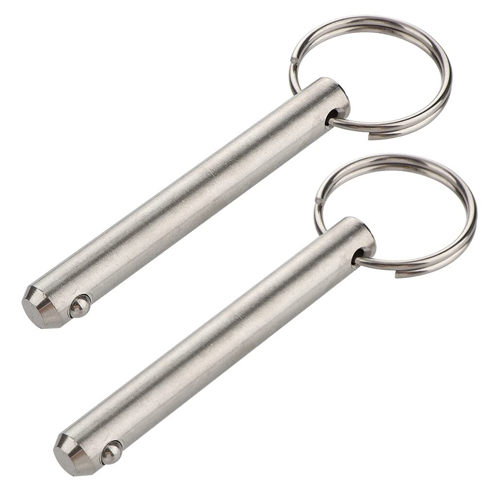 2 Pack Long Quick Release Pin Diameter 3/8"9.5mm Usable Length 2.4"61mm Over