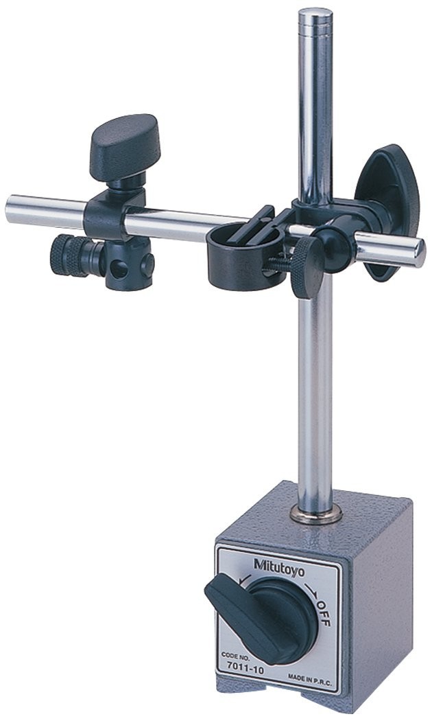 Mitutoyo 7011BN Magnetic Base Fine Adjustment 132 Lbf Pull For Dial Indicator