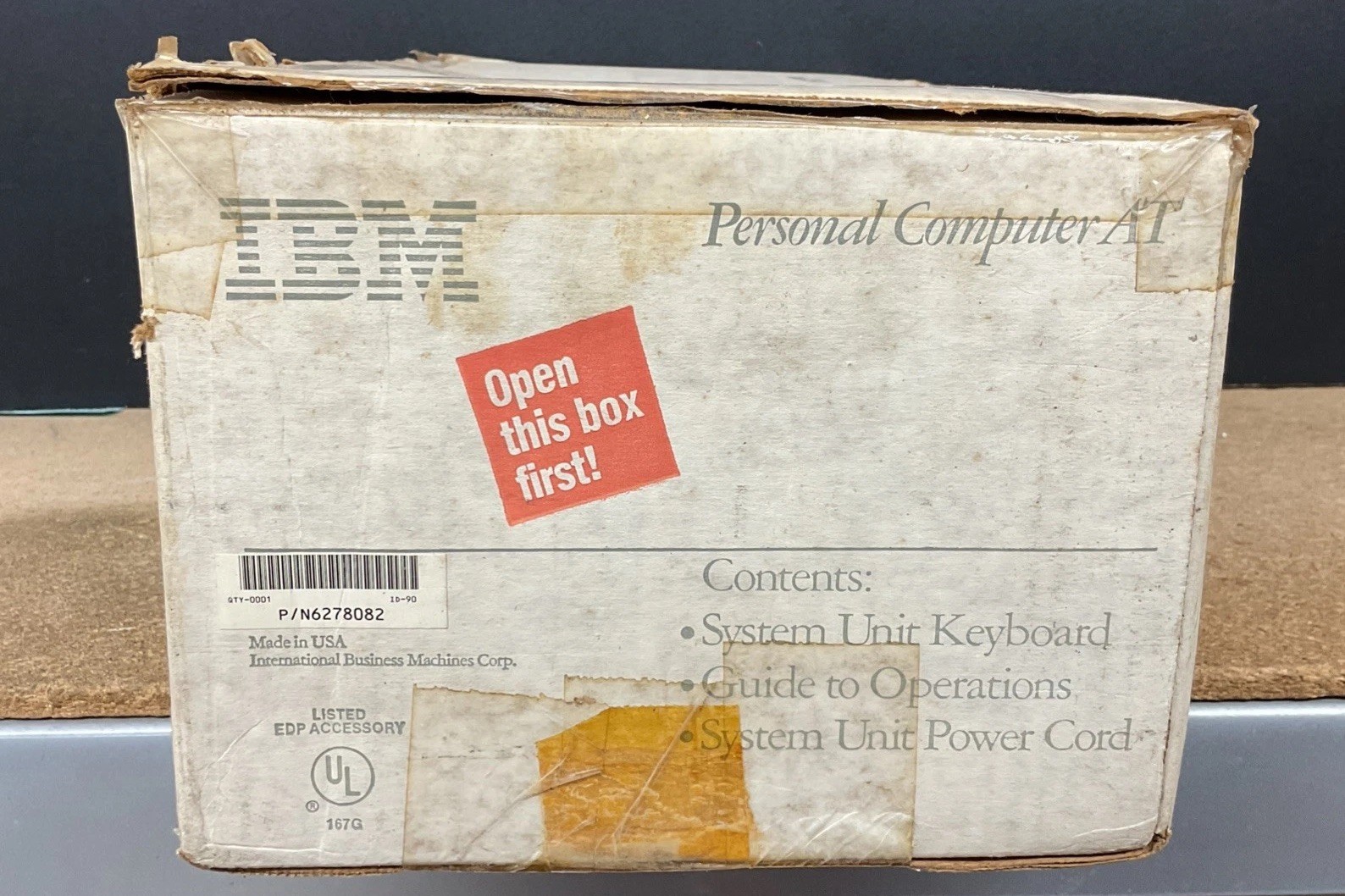 IBM PC Personal Computer AT System Unit Keyboard 6278082 Vintage Computing