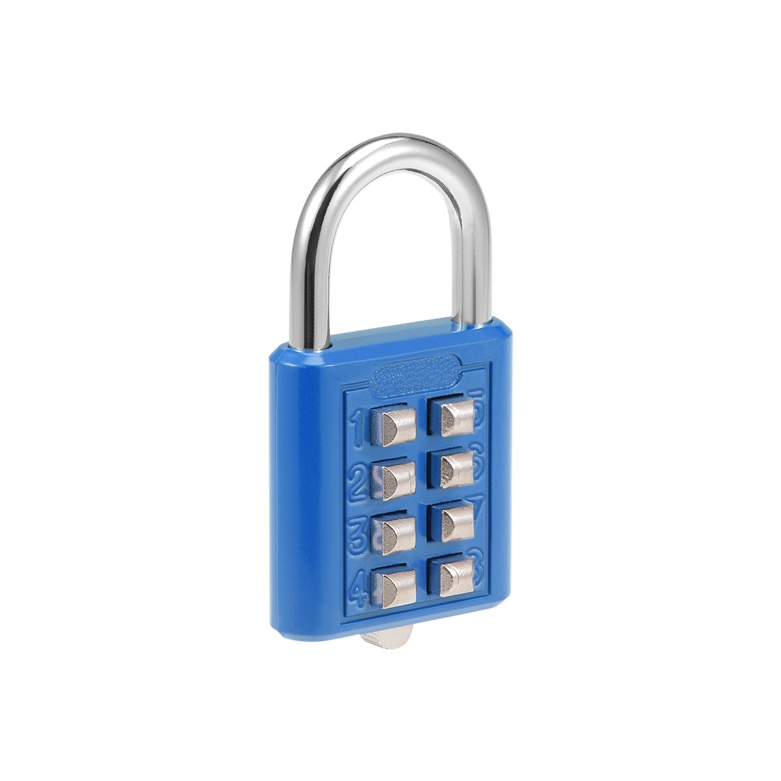 8-Digit Combination Padlock Push Button Lock for Locker Cabinet Blue 2Pcs