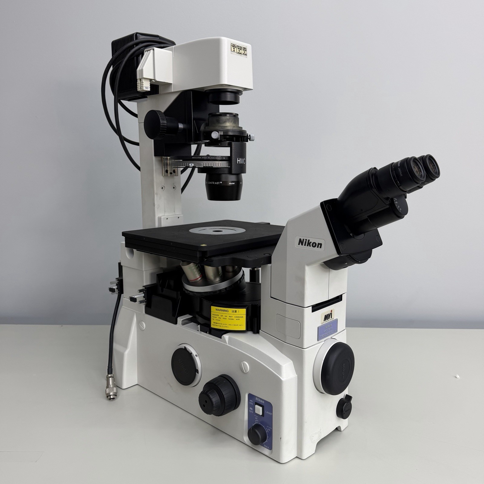 Nikon Eclipse Inverted Phase Contrast Fluorescence Research Microscope TE2000-U