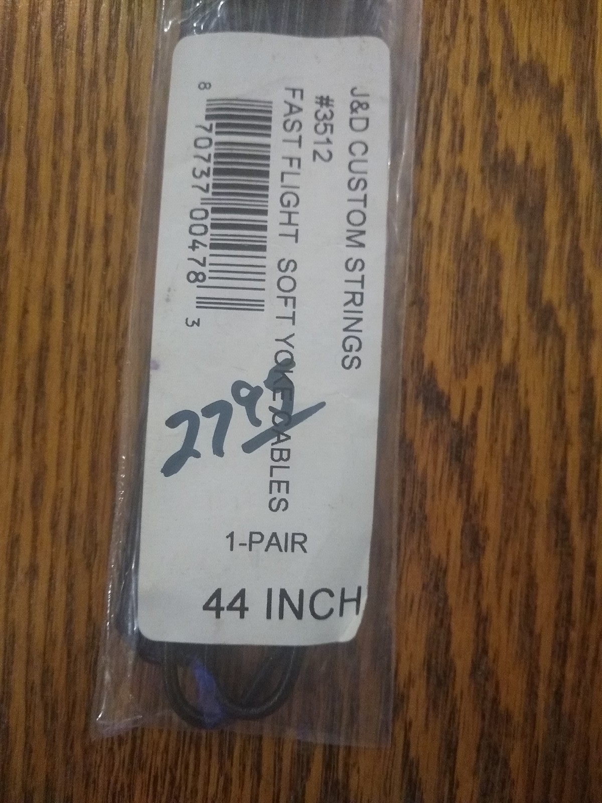 NEW Archery String 44" J & D CUSTOM 3512 FAST FLIGHT SOFT YOKE CABLES 1 PAIR