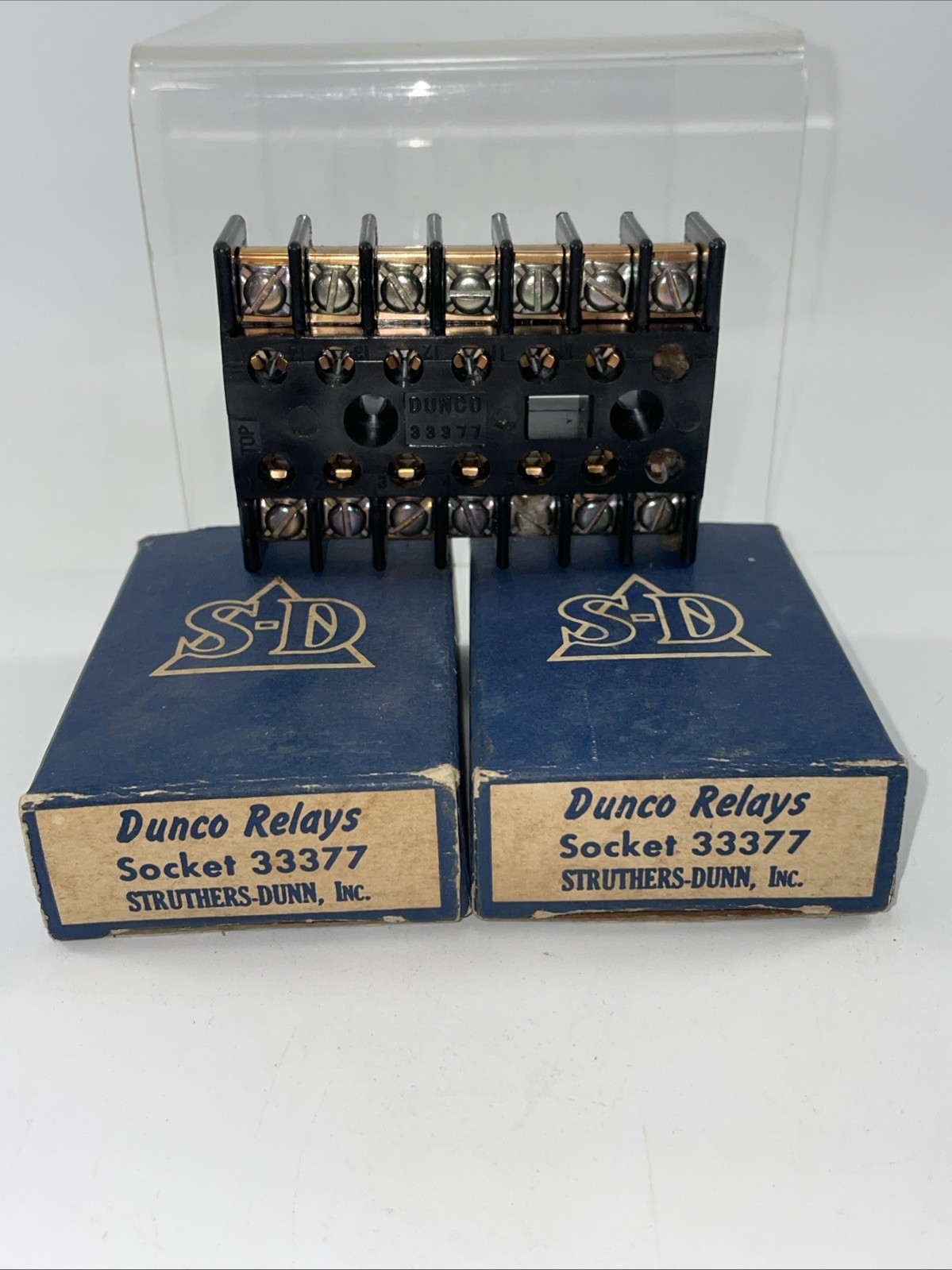 Lot of 2 New Struthers-Dunn 33377 Relay Sockets 14 Pin NOS