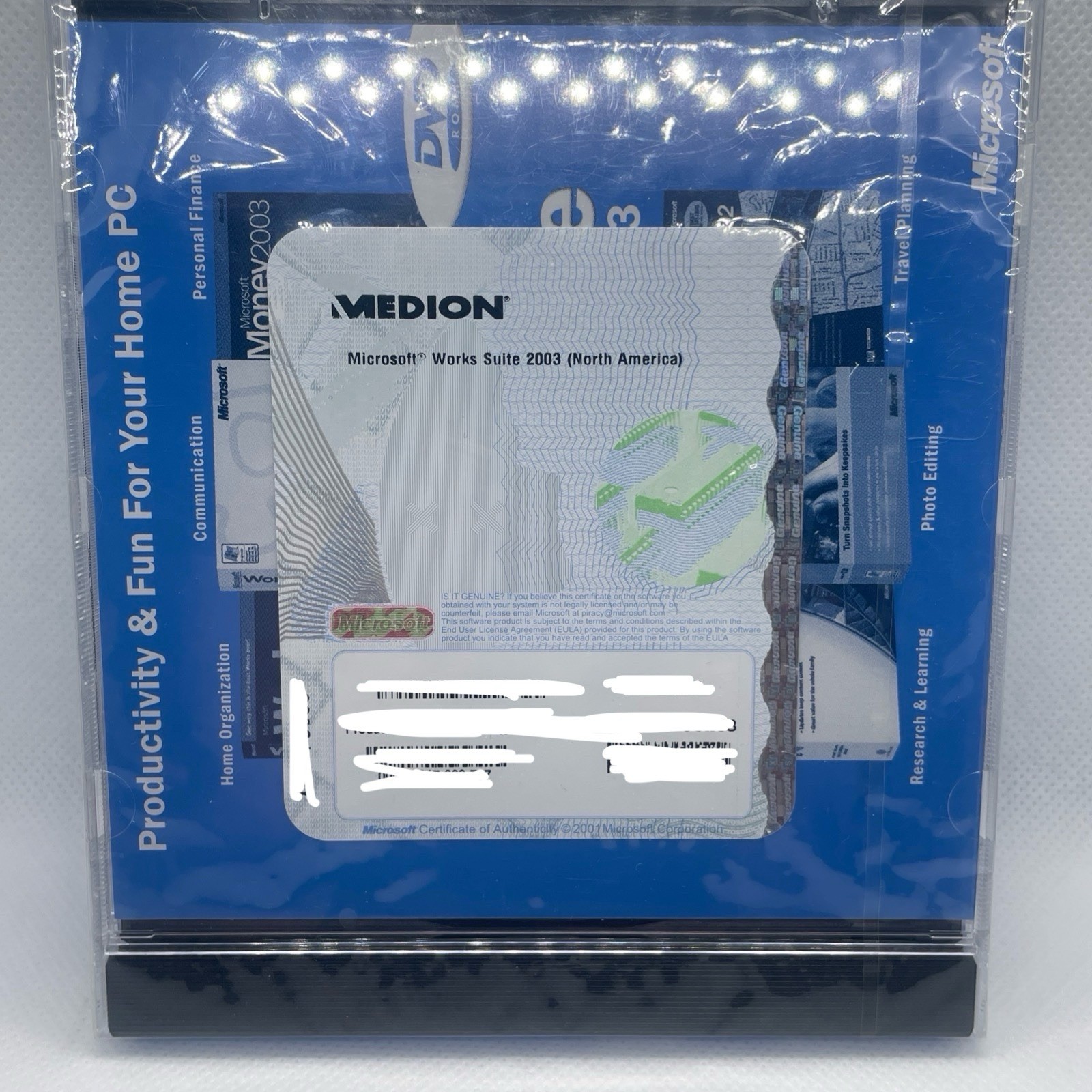 Microsoft Works Suite 2003 Sealed Disc With Product Key No Box