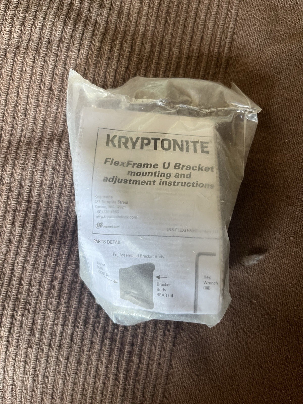 Kryptonite Transit Flexframe U Bracket Mount