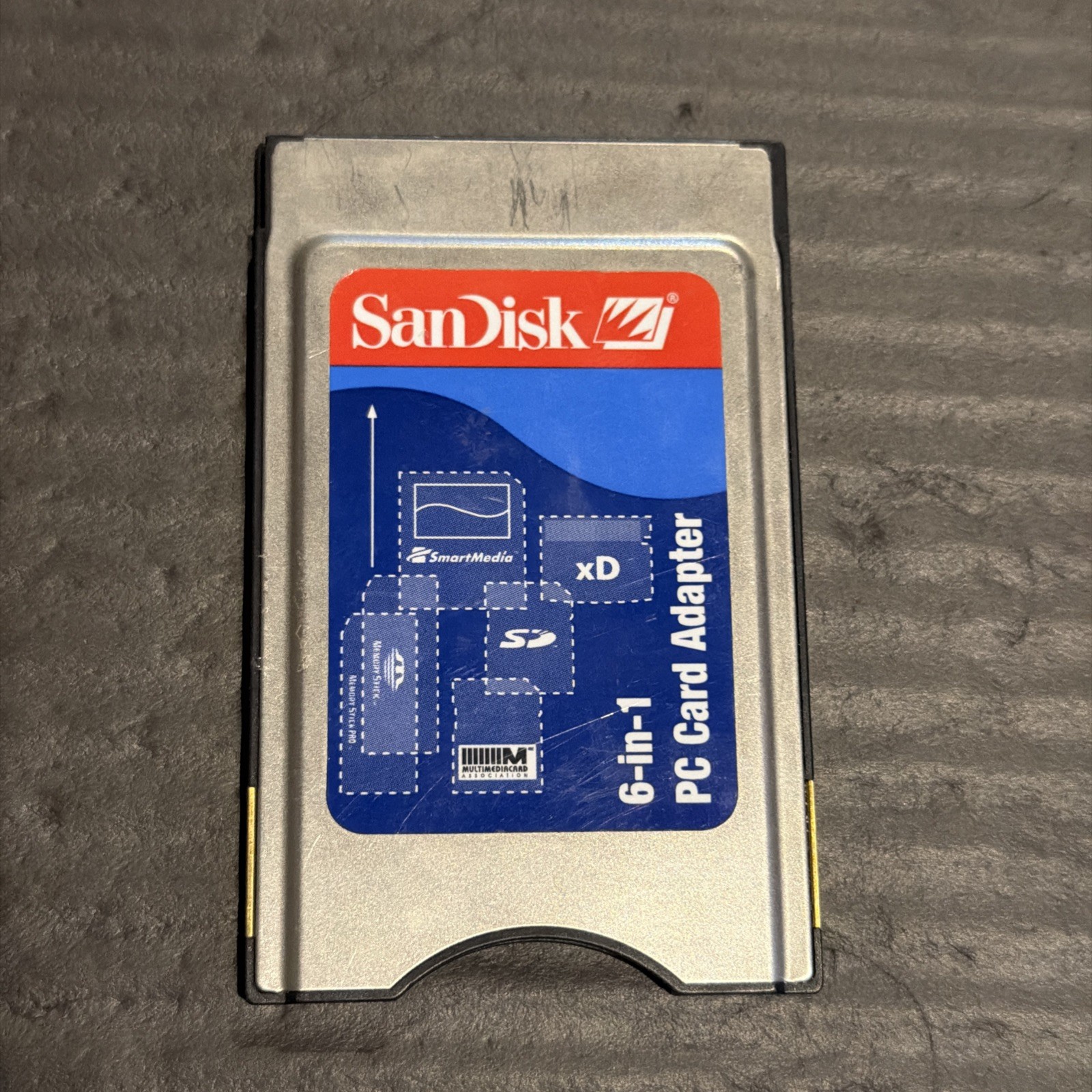 Sandisk 6-in-1 PCMCIA PC Card Mem Adapter SD SDHC XD M/H SM MMC MS (SDAD-67-A10)
