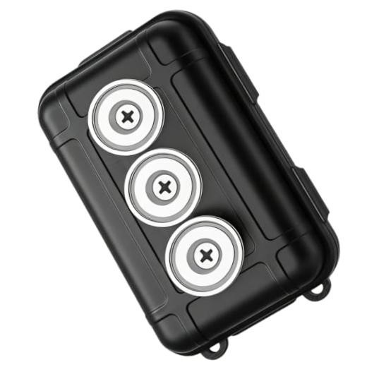 Magnetic Key Box with 3 Magnets, Magnet Key Holder for Under Car 5.2x2.8x1.8 1