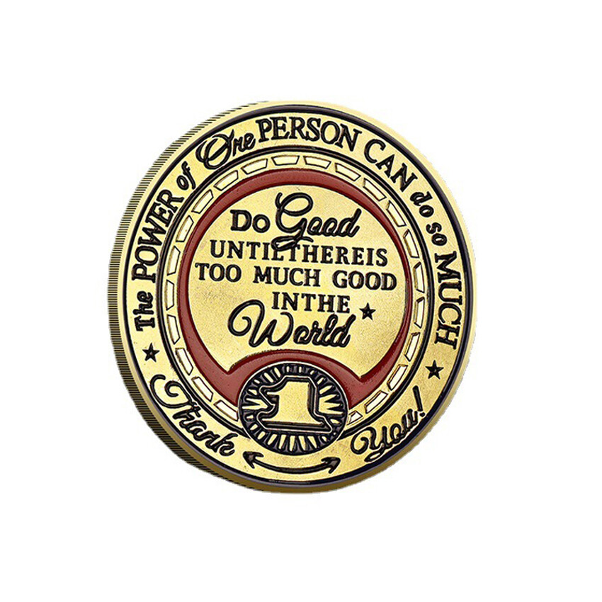 20PCS Thank You For Making A Difference Gold Plated Commemorative Challenge Coin