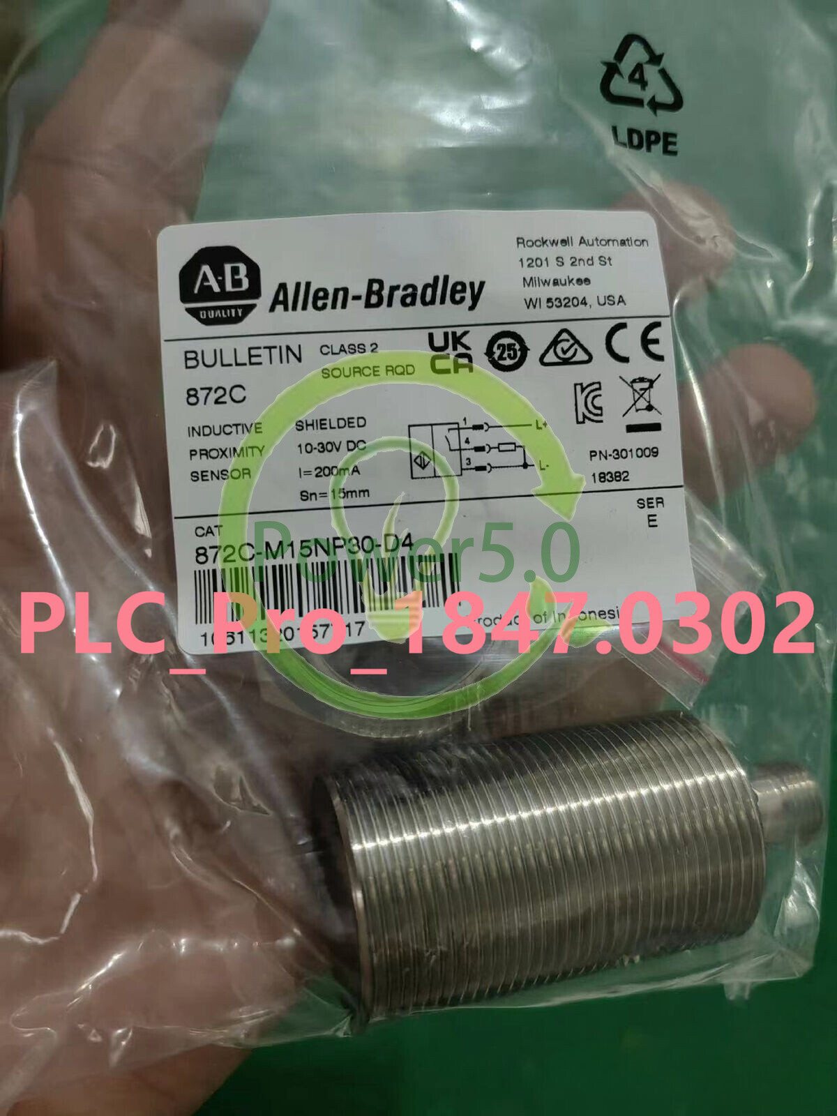 1PC  FOR  proximity switch   872C-M15NP30-D4 ~