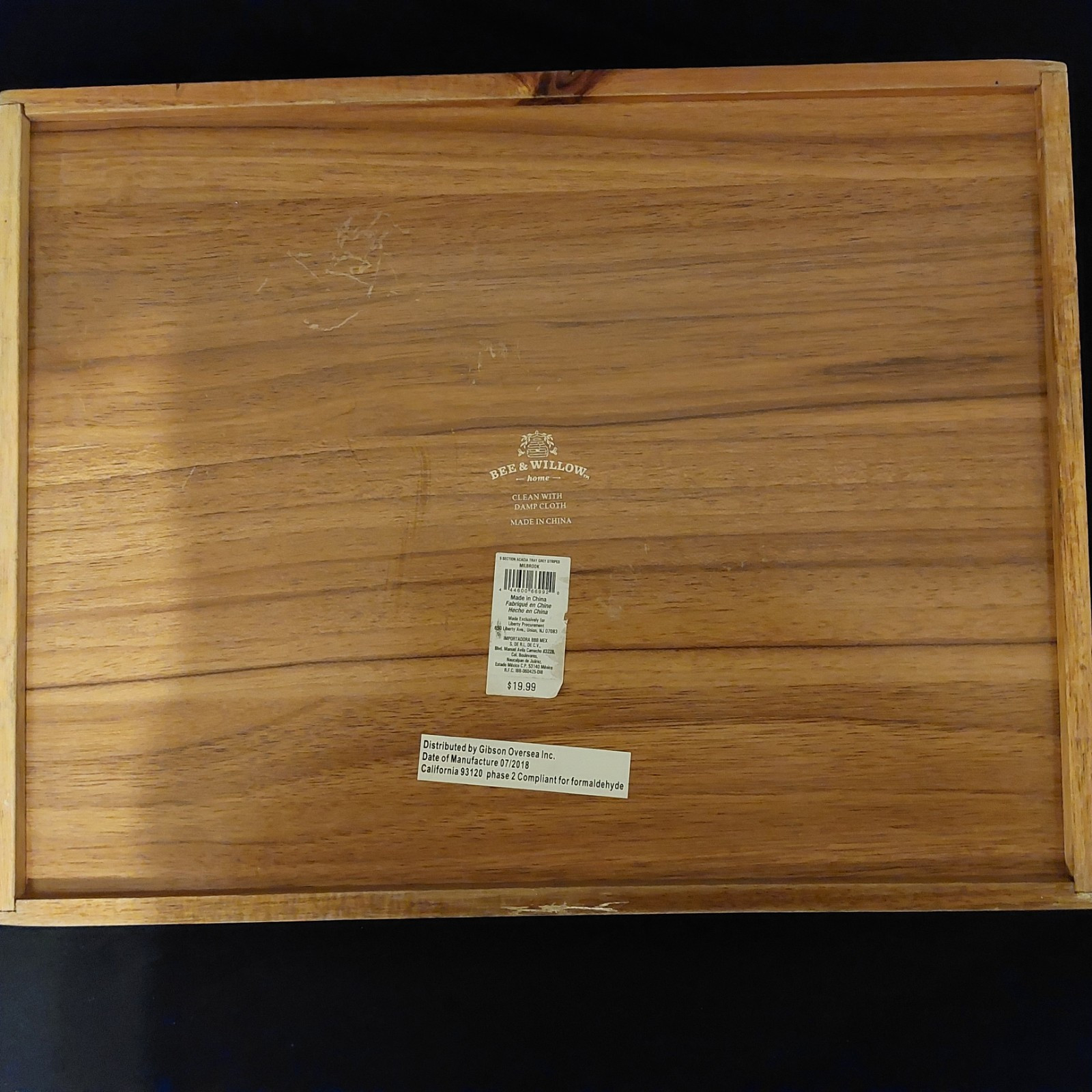 Bee and Willow 2018 Drawer Insert Silverware Organizer 11" x 14"