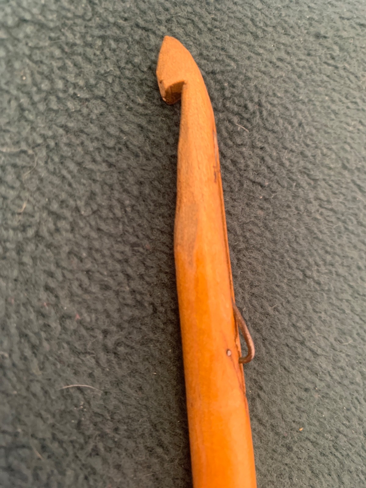 3 VTG Wooden Crochet Hooks All Different
