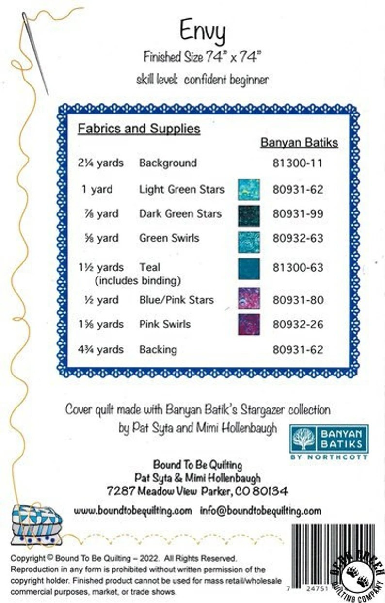 Bundle of 3 quilt patterns from our closed shop