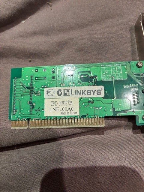 Linksys LNE100AO LNE100A0 Ethernet Adapter