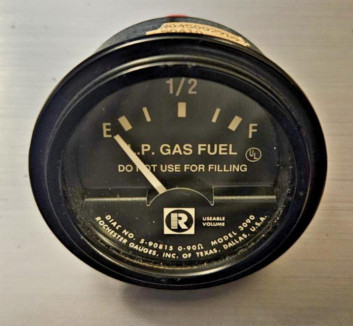 Rochester  LP Fuel Level Gauge , Dial P/N 5-90044, Dial P/N 3090 USA