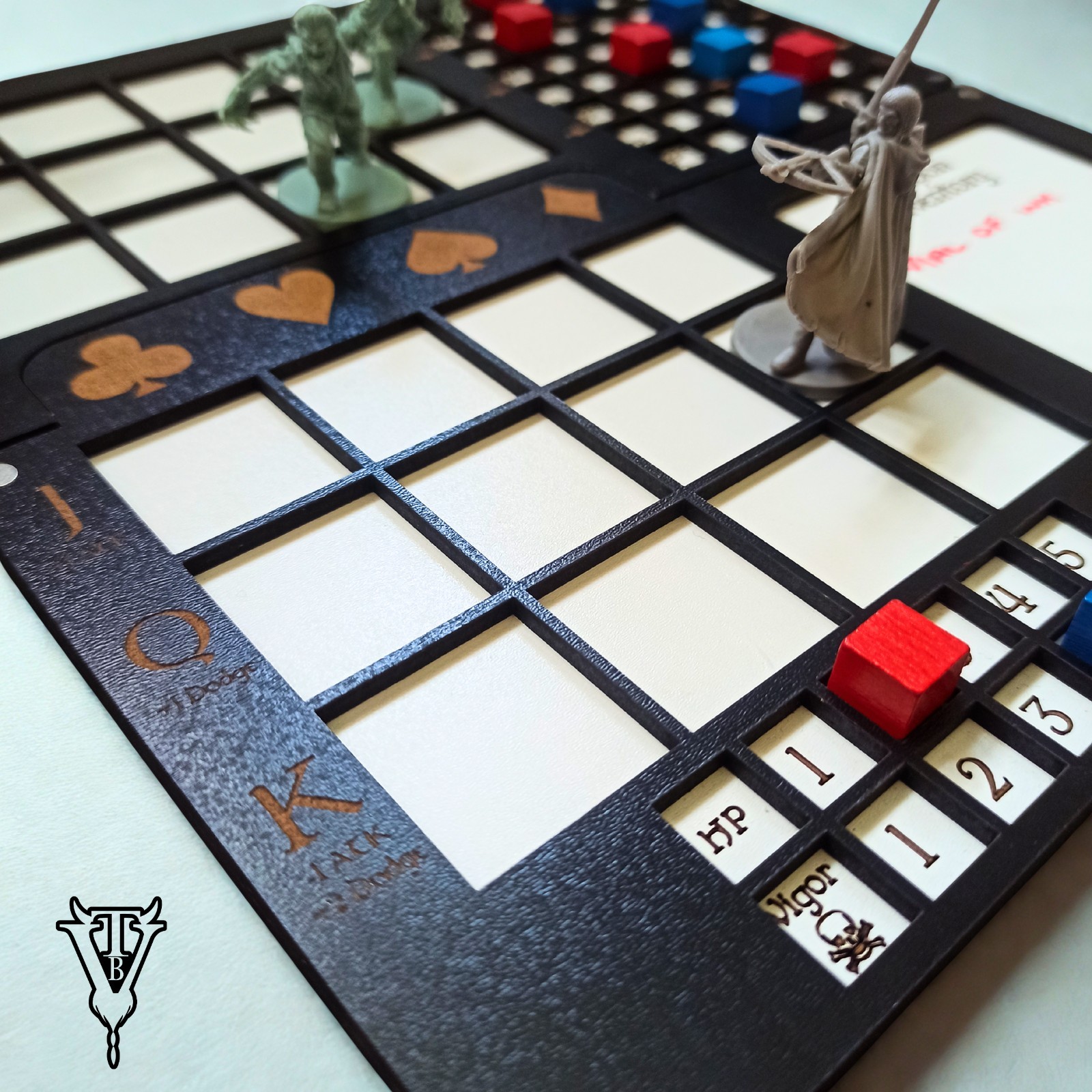 Brightborne Solo RPG Combat Tracker Player Board Organiser