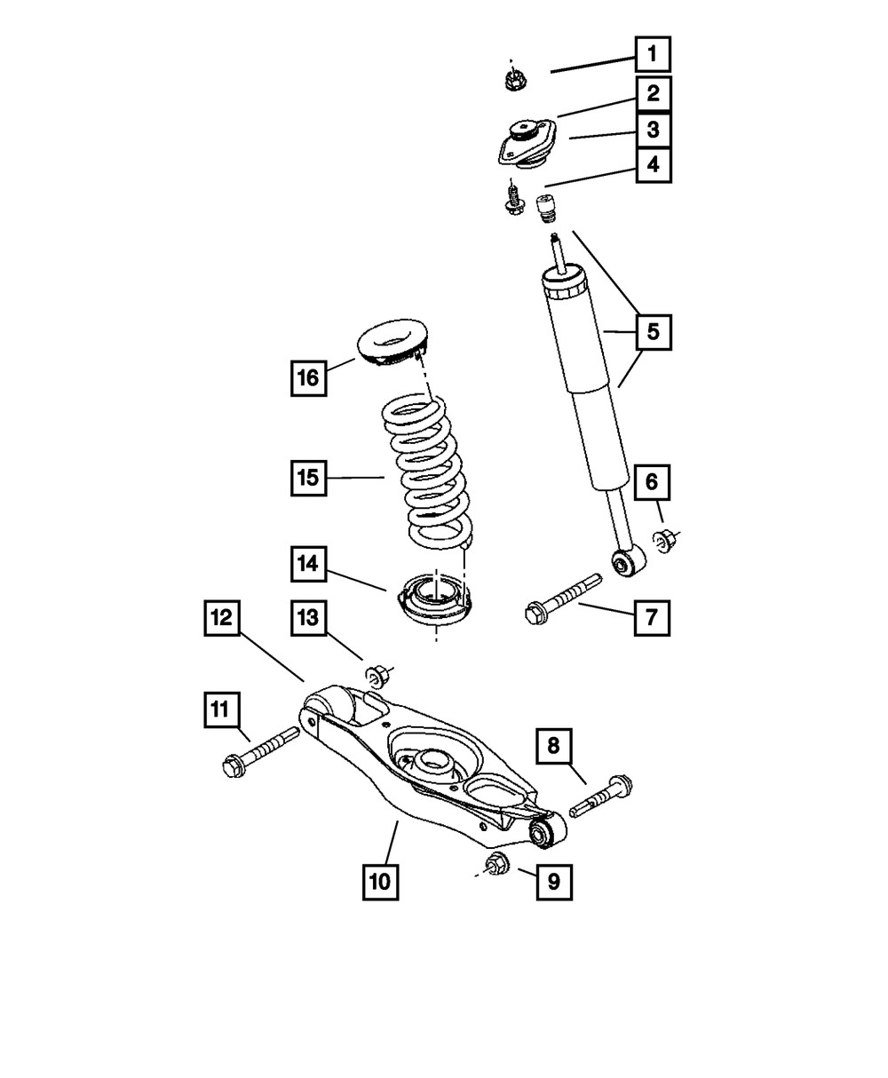 Genuine Mopar Strut Mount 4782387AB