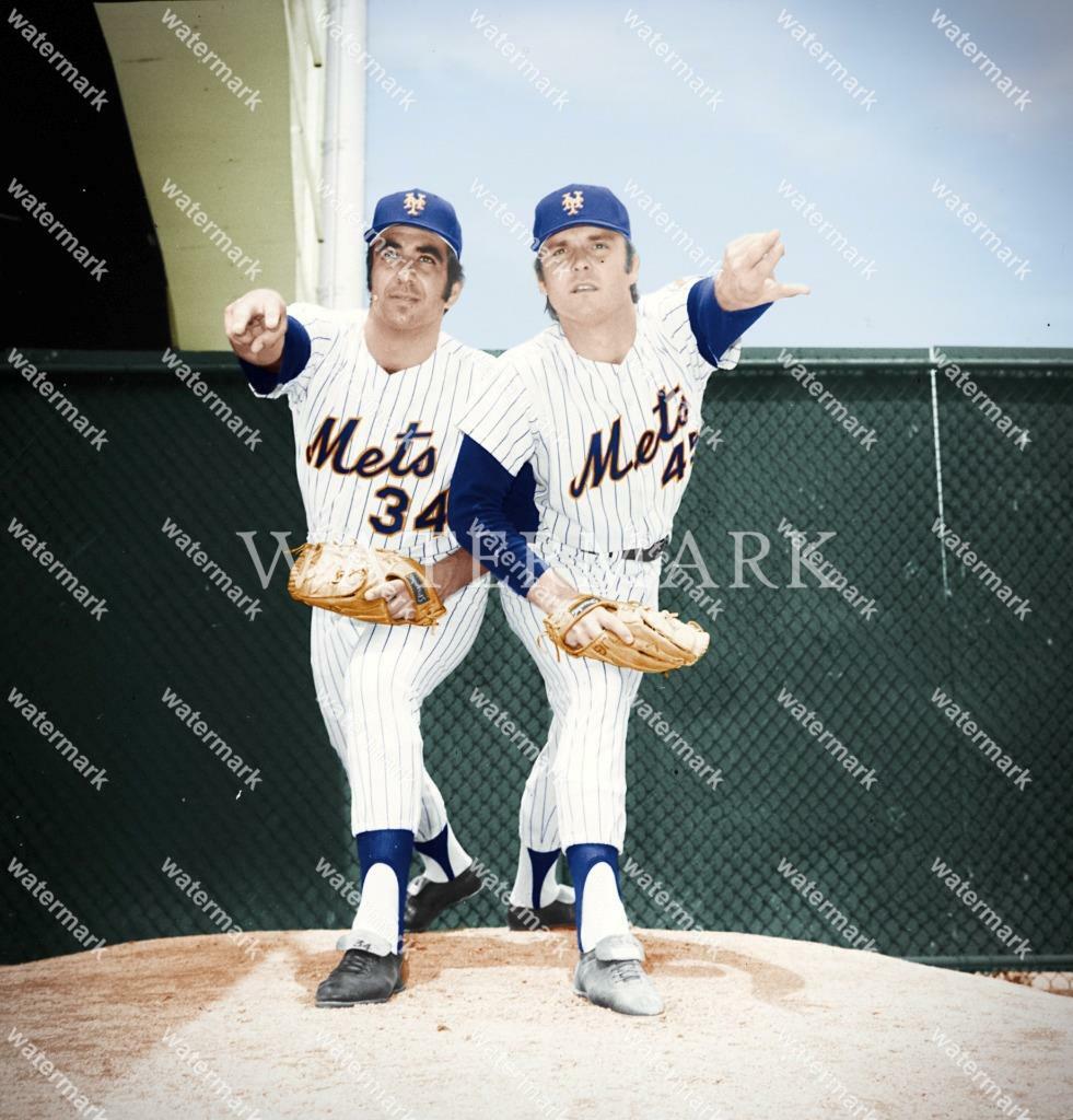 EF483 Dan Fricella - Tug McGraw New York Mets 8x10 11x14 16x20 Colorized Photo