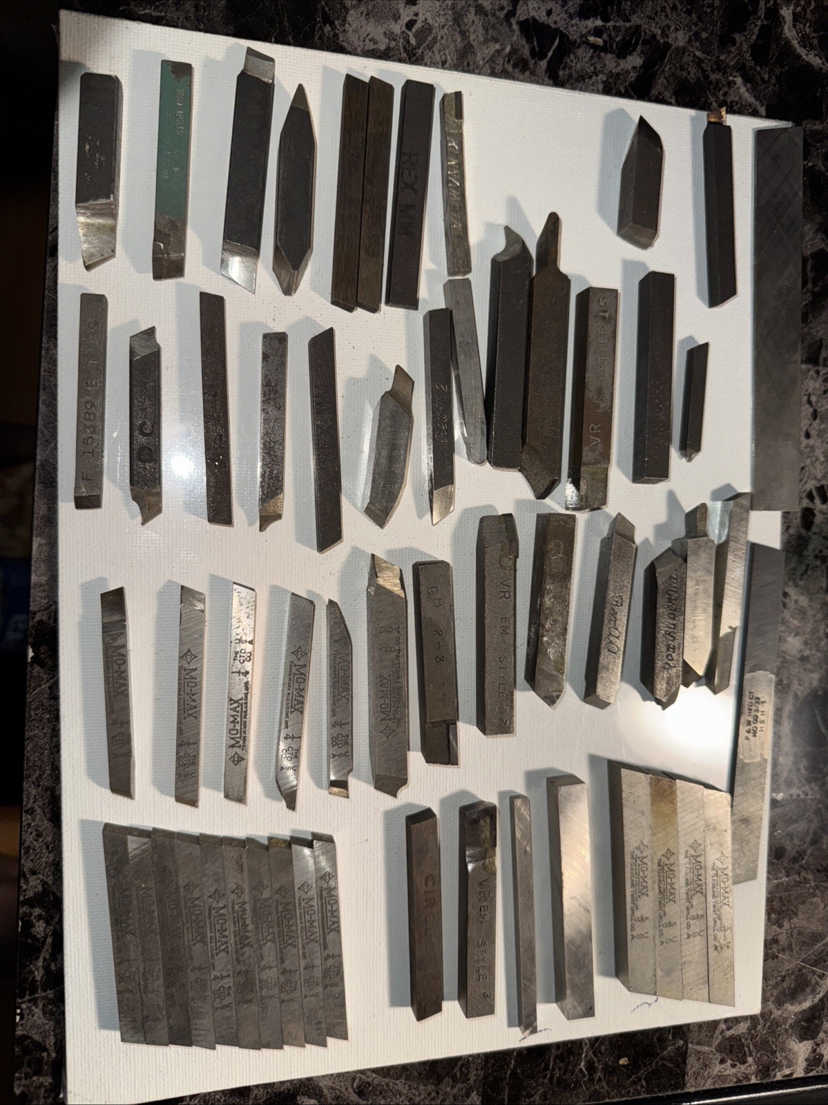 Cutter Machine Tool Bits Lot 56 Mixed Sizes,