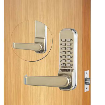 Codelocks Cl415-Ss Mechanical Lockset, Powder Coated, Lever
