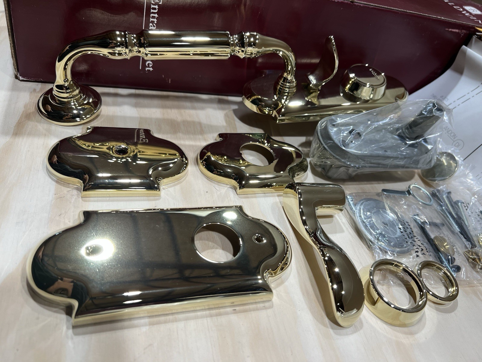 Baldwin 85365-003-2LFD Full Dummy Kit Ashton Series Left Lifetime Polished Brass