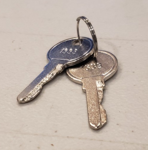 Middle Atlantic KEY-1333 Front/Rear Door Key (Pair)