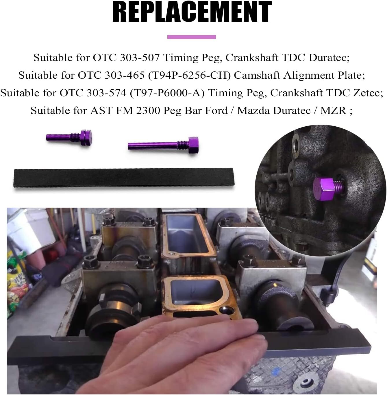 Mekar Cam Timing Alignment Tools Compatible with Ford/Mazda Zetec 2.0L 2.3L...