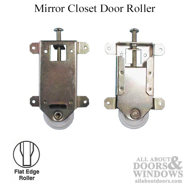 Mirror closet door roller 1 3/4" Flat Nylon Narrow Wheel Wardrobe Door Roller