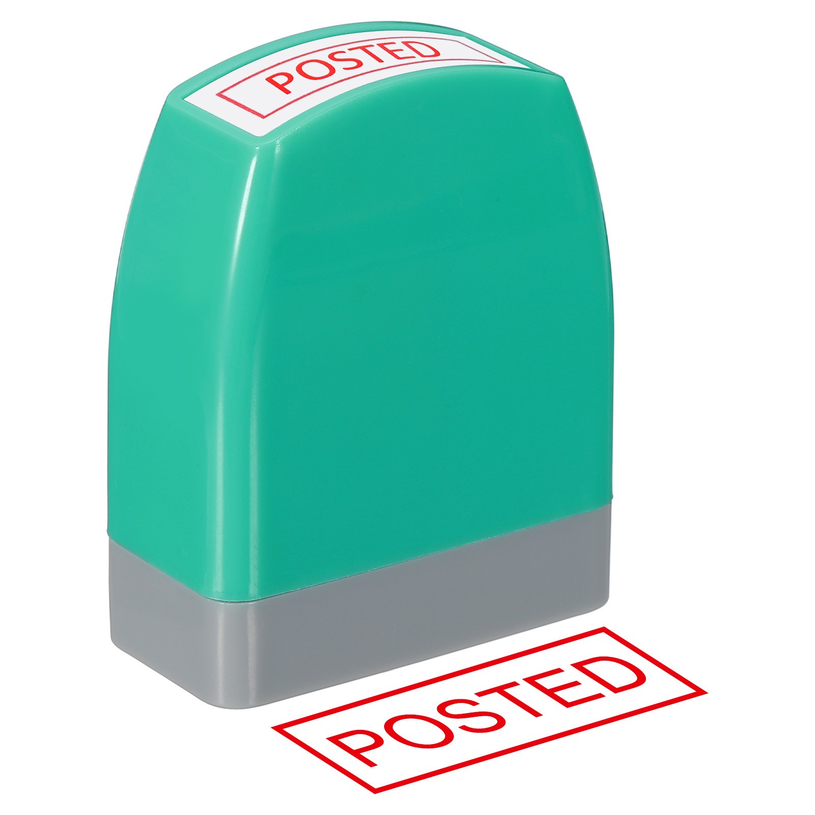 Posted Notice Stamp, Office Stamp Pre Inked Stamp, Green