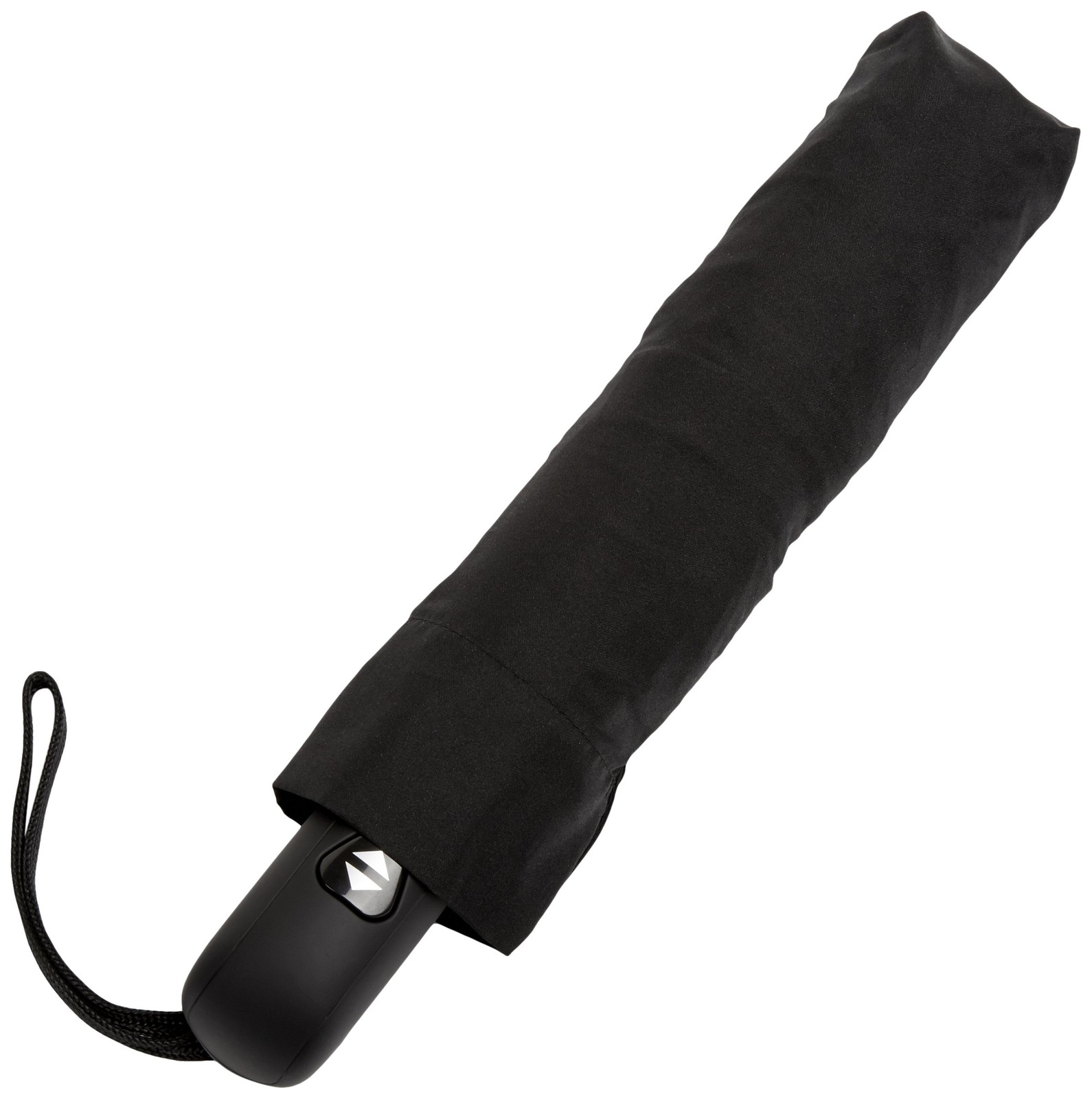 Amazon Basics Round Travel Umbrella for Rain, Compact One Size, Black