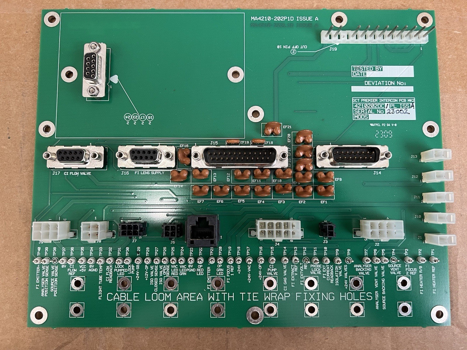 Waters GCT Premier Mass Spectrometer - INTERCON PCB BOARD (4210202DC)