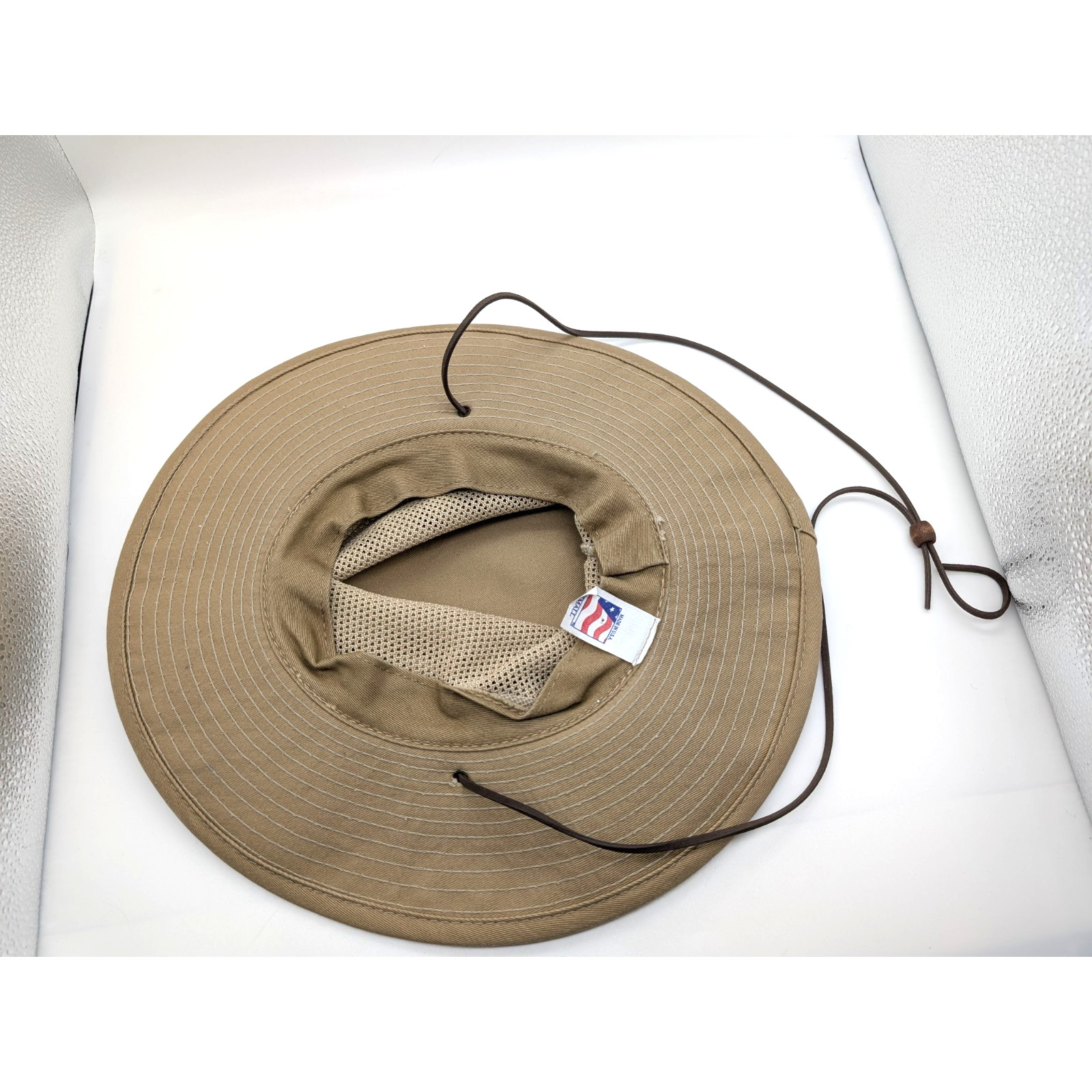 Hiking Mesh/Net type Beige Hat - Youth Small - Collapsible top! - Fast Ship!