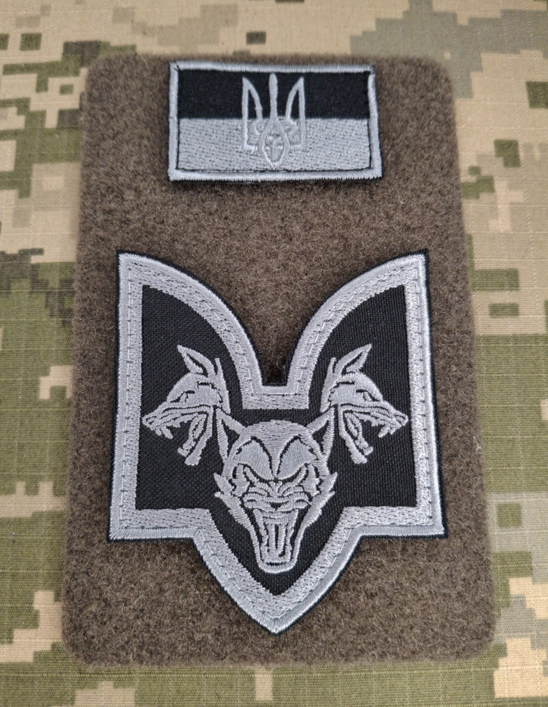 Patch 108th separate assault battalion Da Vinci's Wolves Army of Ukraine + Flag